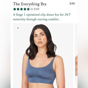 The Everything Bra by Bodily, Maternity + Nursing, Size Medium, Color “Falls”